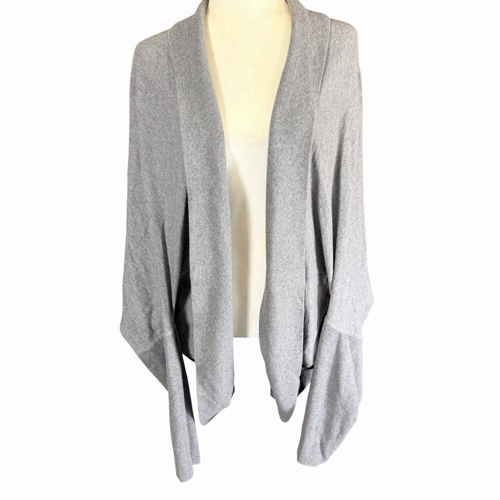 Norma Kamali Cocoon Shruggie Cardigan Gray 2XL XXL Minimalist Relaxed Comfort